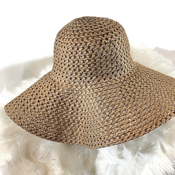 Floppy Wide Brim Tan Sun Hat - Picture 3 of 5